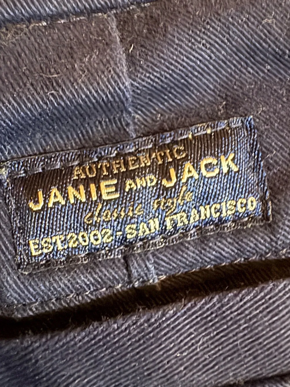 Janie and Jack Navy Kids' Shorts with Lemon Embroidery